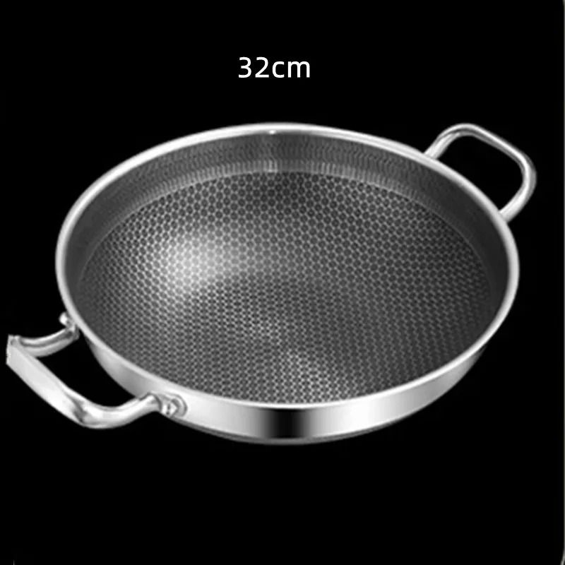 304 Stainless Steel Honeycomb Non Stick Soup Pot with Lid
