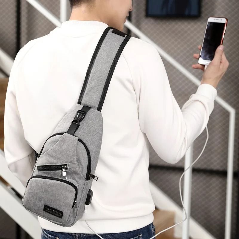 Compact Crossbody Messenger Bag for Men Everyday Casual Use