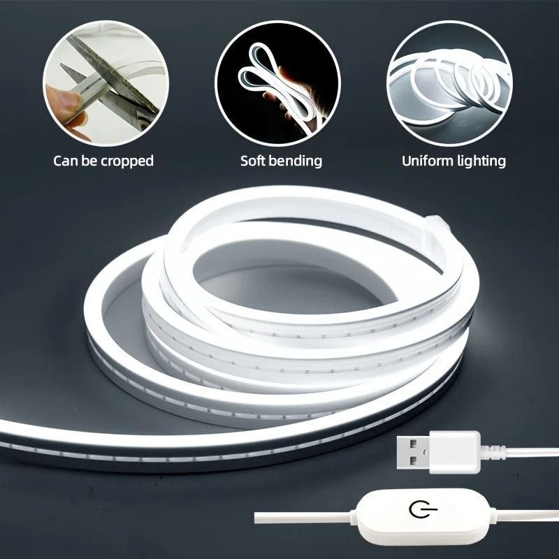 5V USB Dimmable Silicone LED Neon Strip Light