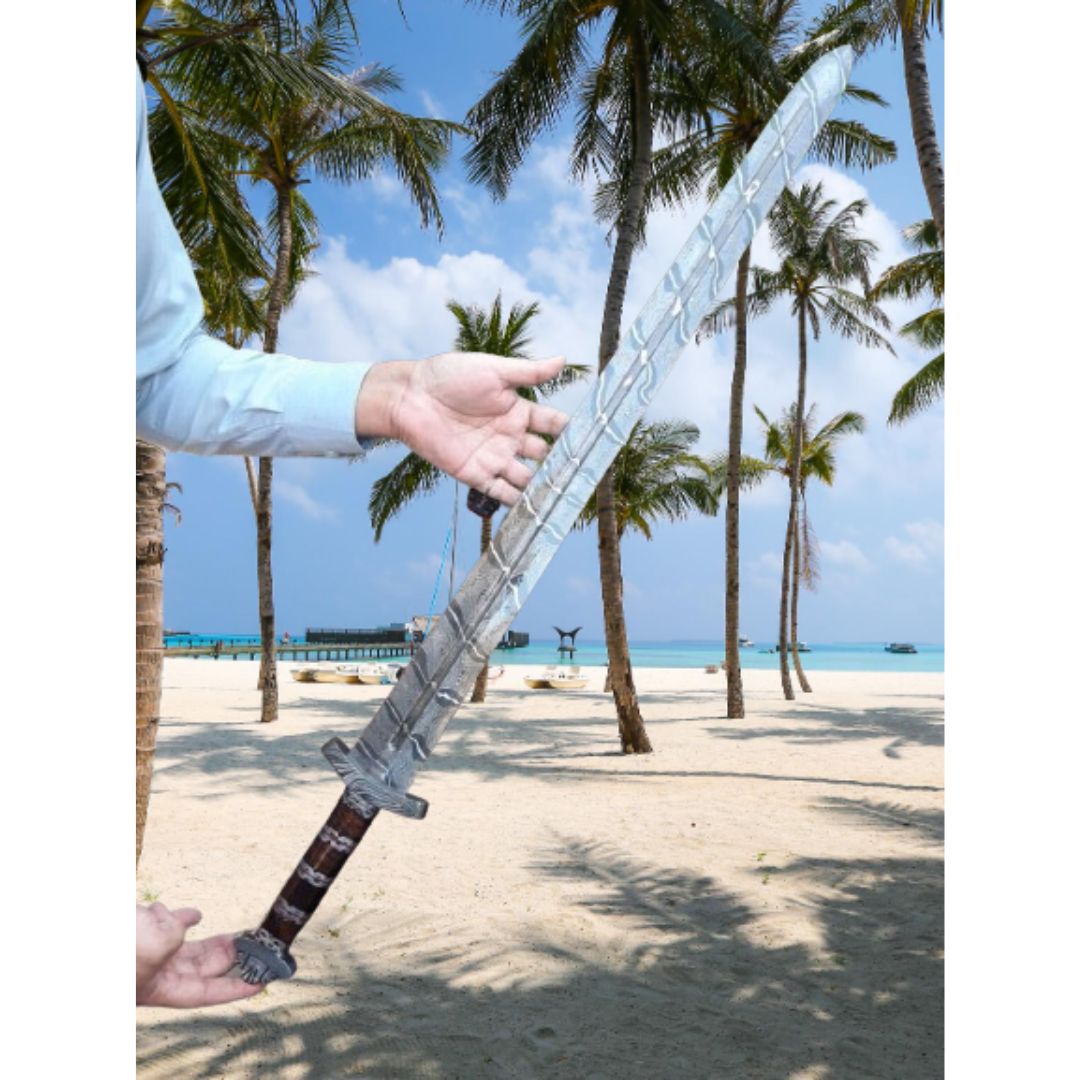 Handmade Full Tang Sword Damascus Steel Survival Sword Outdoor New Sword Gift For Him Special Viking New Sword