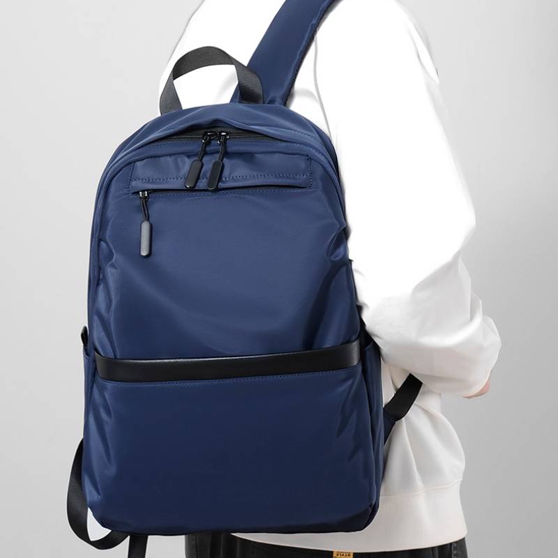 Mens Stylish Business Backpack Large Capacity Nylon Schoolbag for Travel & Work