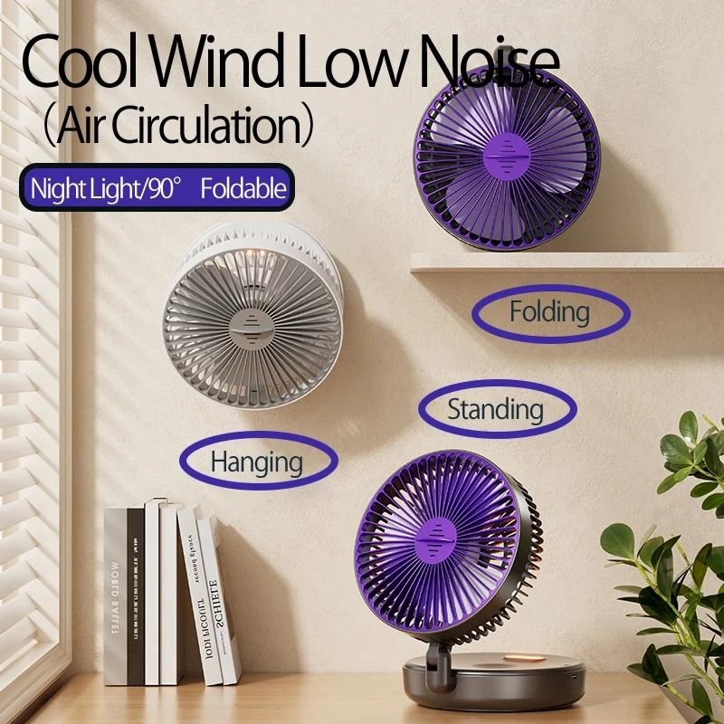 Professional 3 in 1 Wall Mounted and Portable Folding Fan