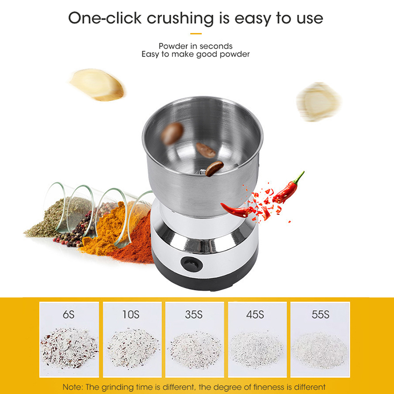 Coffee Grinder, Household Mini Electric Grinder, Ultrafine Baby Food Pulverizer, Grain Mill Spice Pepper Grinder