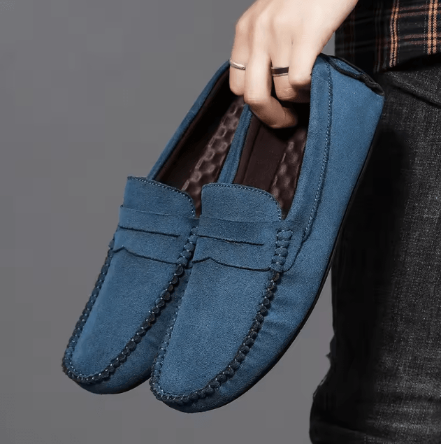 UrbanEase Mens Suede Casual Loafers Breathable Slip On Driving Boat Shoes