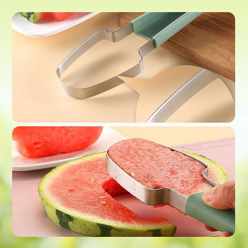 3-in-1 Watermelon Cutter Slicer & Popsicle Fruit Scooper Tool