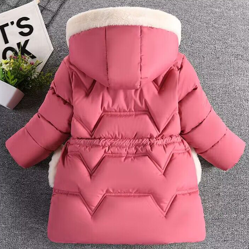 Princess Coat for Girls, Autumn Winter Jacket, Hooded Outerwear for Kids, Birthday Christmas Gift, Keep Warm Fashion