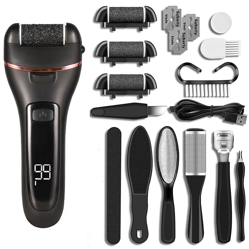 Electric Foot File Callus Remover, Sandpaper Grinding Pedicure Tool for Heels, Dead Skin & Hard skin Removal, Foot Care