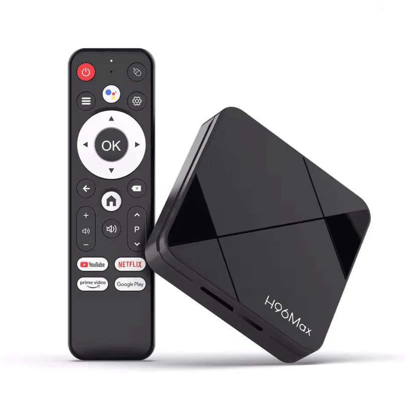 H96 Max Android TV Box 14 with 4K Streaming Dual Band WiFi and Bluetooth Voice Control