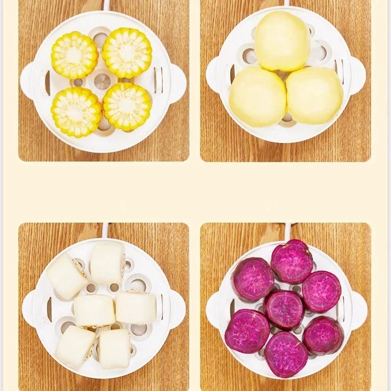 Double Layers Electric Egg Boiler and Multifunctional Breakfast Machine