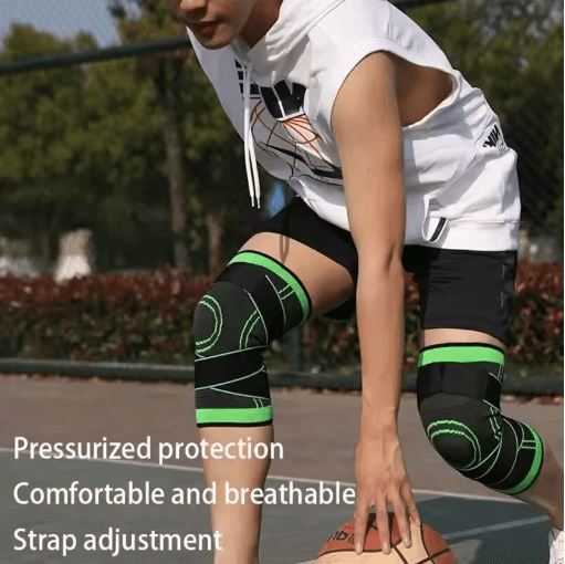 Pressurized Elastic Sports Knee Pad for Men – Compression Knee Support Brace