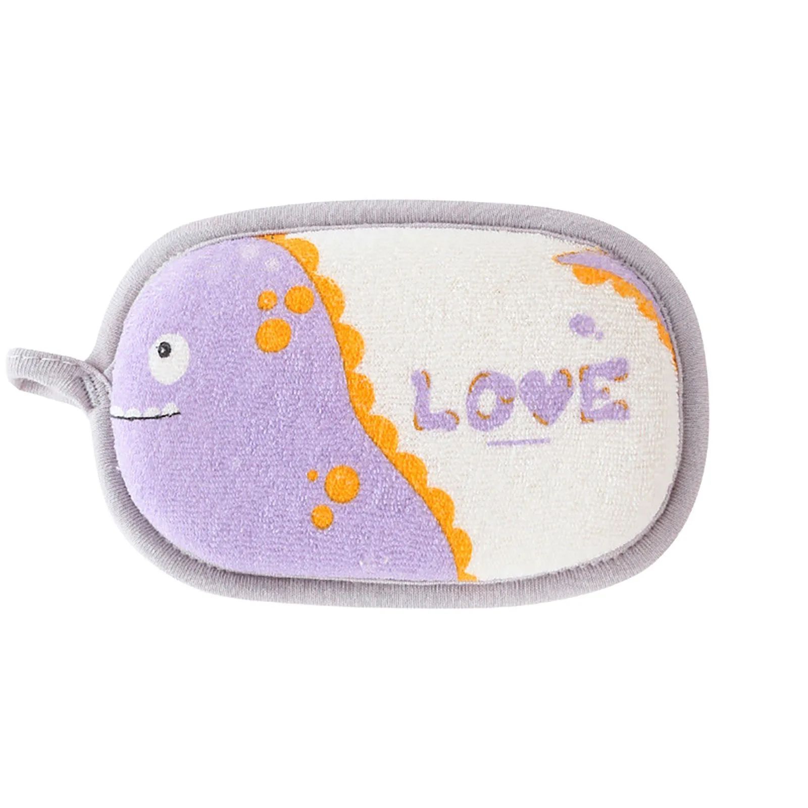 Cute Elephant Baby Bath Sponge Soft Cartoon Shower Brush Gentle Infant Bath Towel