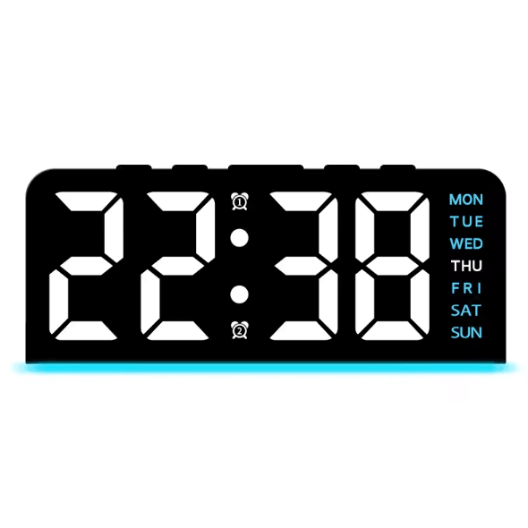 Modern LED Digital Alarm Clock – Temperature Display Desk Clock with Night Light, Snooze & Backlight