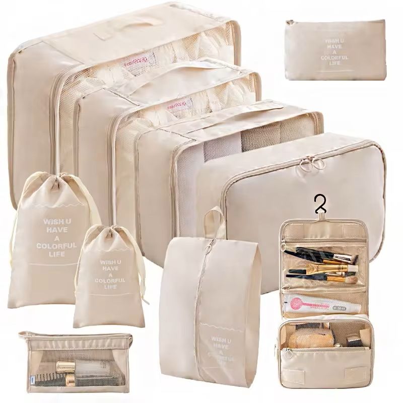 Travel Packing Cube Organizer Set with Shoe Pouch