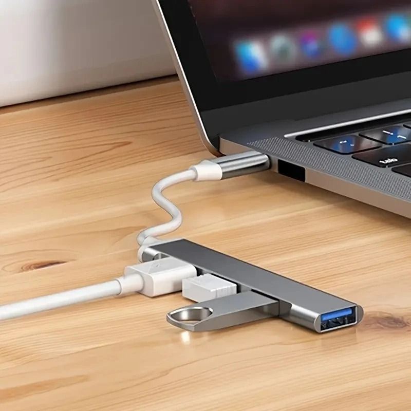 4-Port USB Hub & Type-C Extender Docking Station