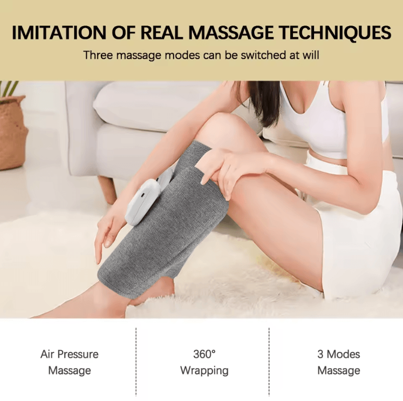 Electric 360° Wireless Air Pressure Calf and Leg Massager with 3 Modes