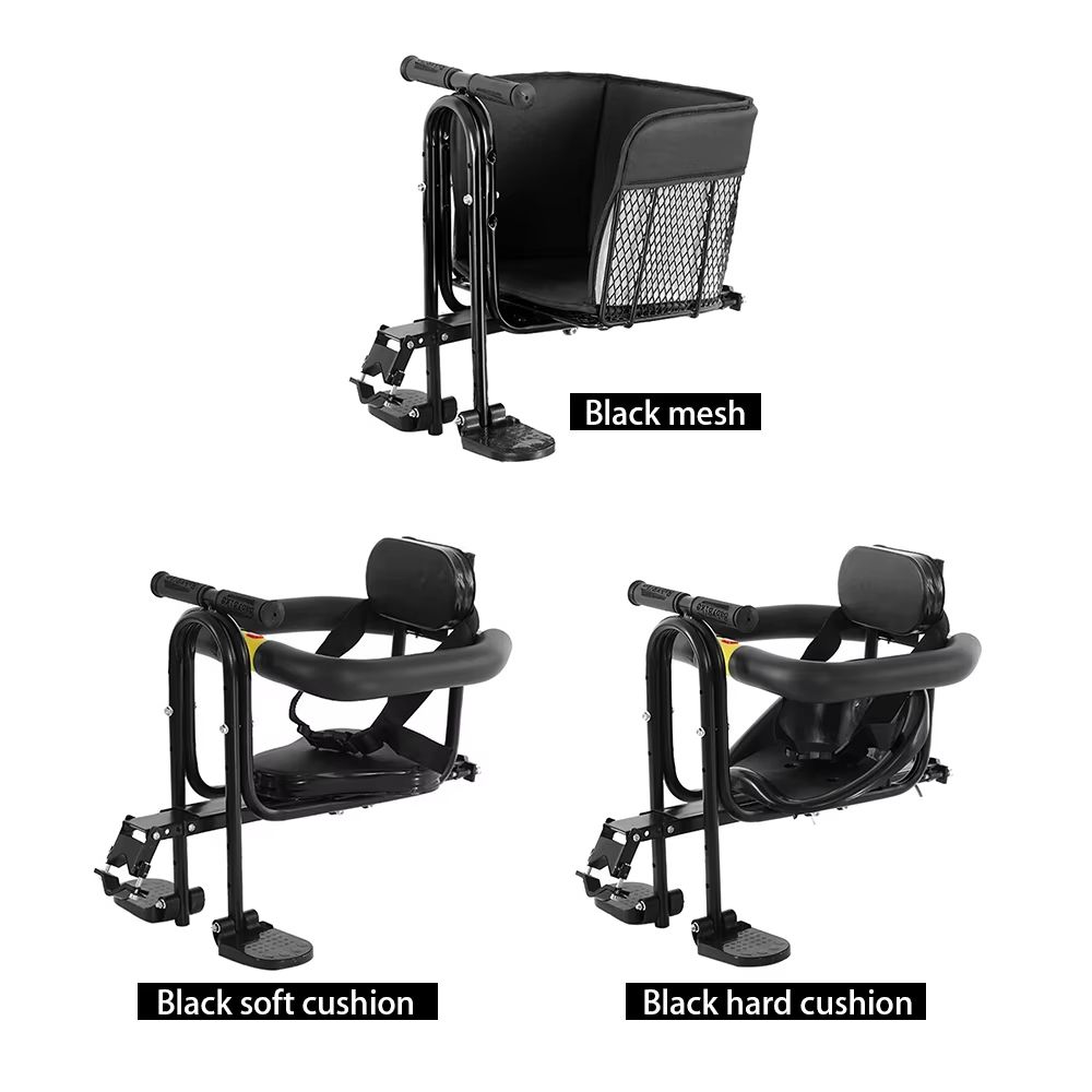 Ultimate Front-Mounted Child Bike Seat – Secure Bicycle Child Safety Seat with Foot Pedals