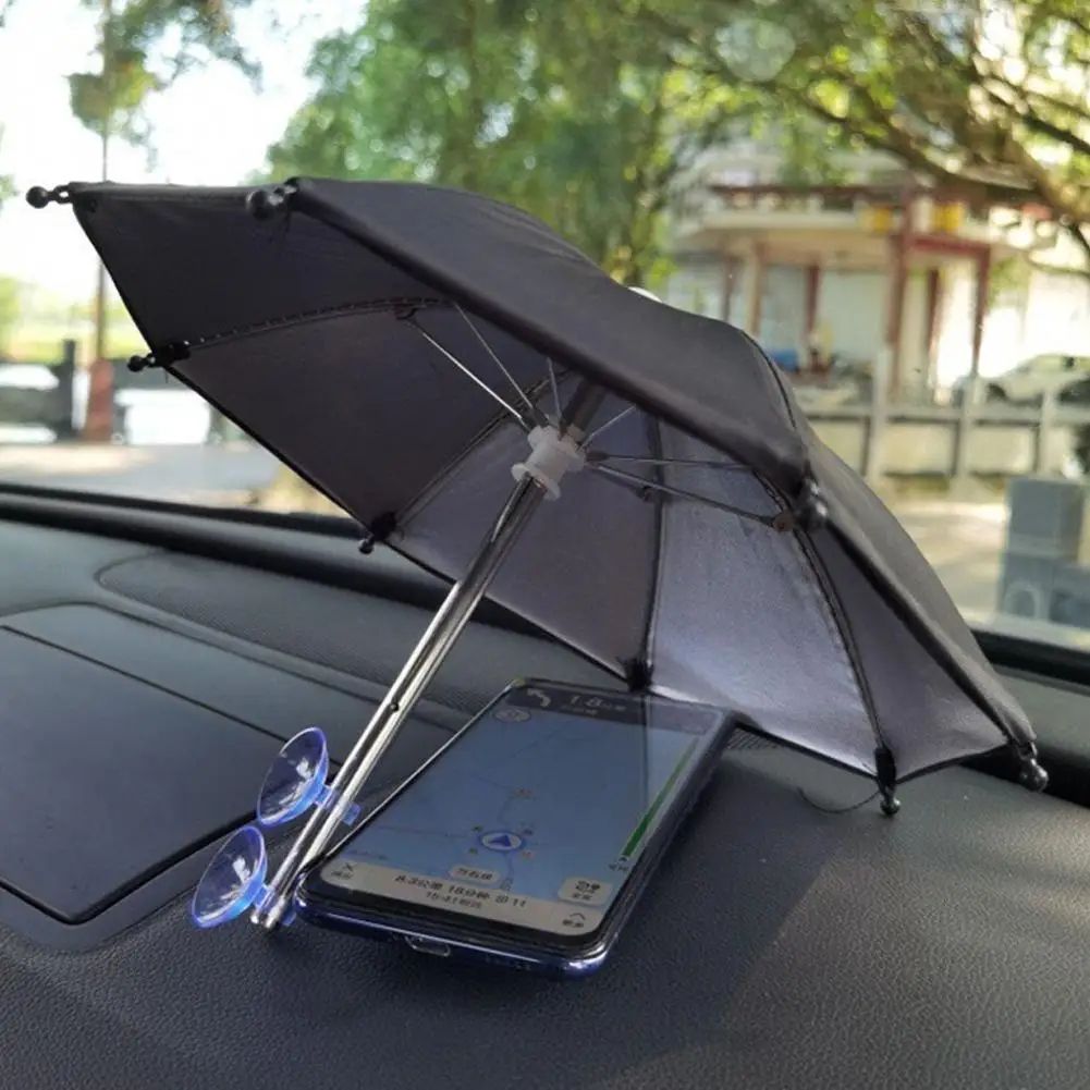 Portable Mini Umbrella Phone Stand – Waterproof Sun & Rain Shade Holder for Smartphones Universal Outdoor Phone Protect
