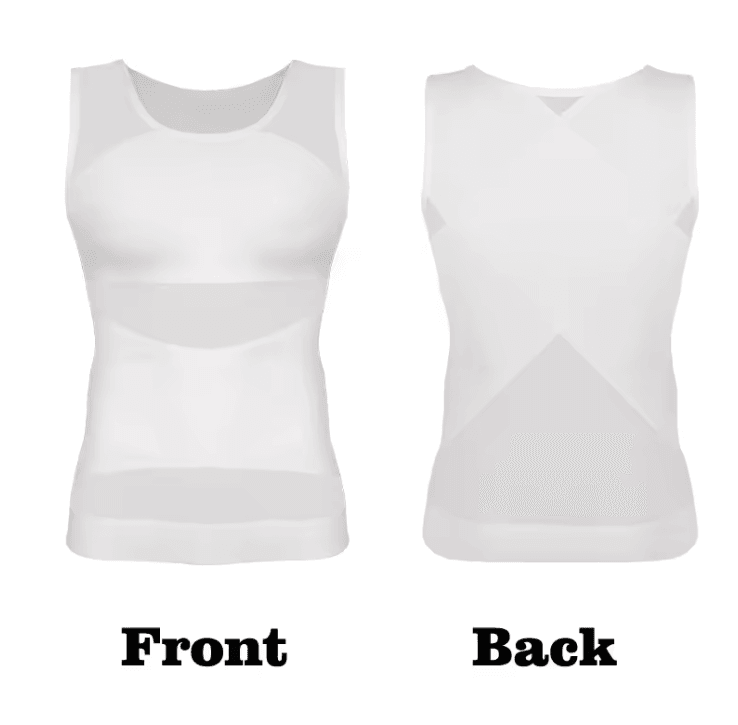 Mens Compression Shirt Slimming Undershirt Tummy Control Tank Top Shapewear