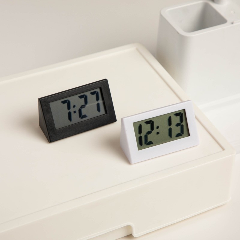 Digital Clock with Date Mini Clock Bedside Clock Portable Car Clock Simple Electronic Clock for Students Desk Clock