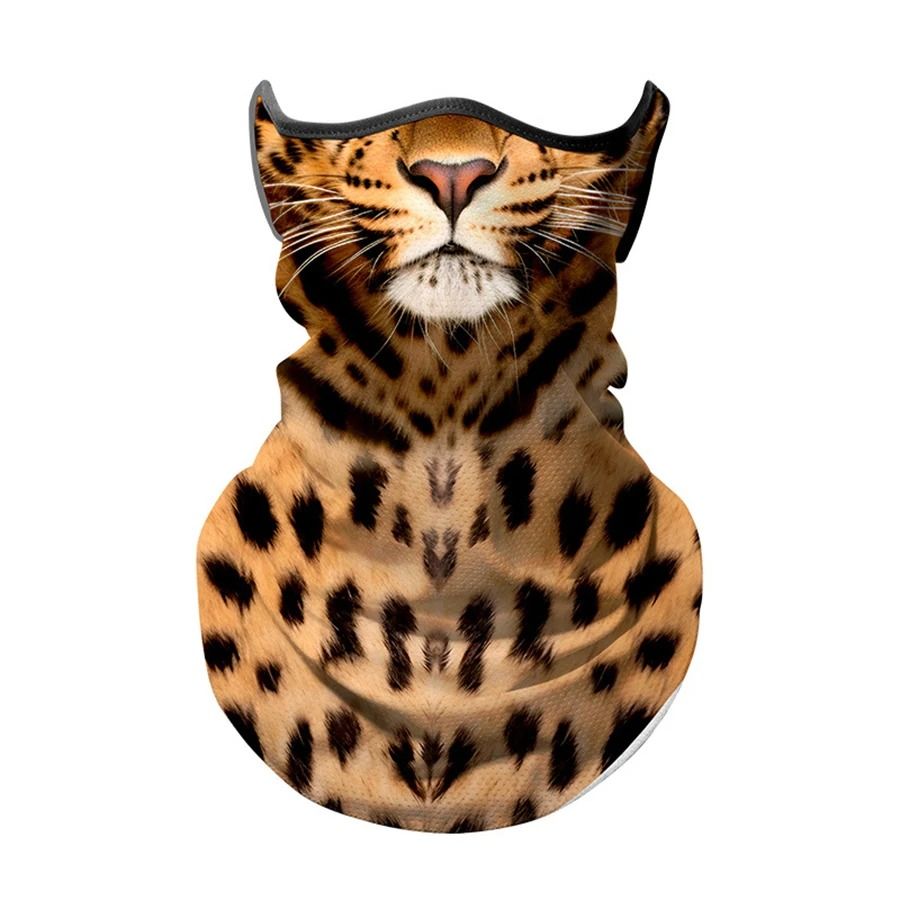 3D Animal Print Ice Silk Bandana – Cooling Breathable Face & Neck Protection