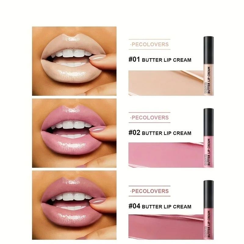 Hydrating Butter Gloss – Non-Sticky Nude Lip Finish with Essential Oils
