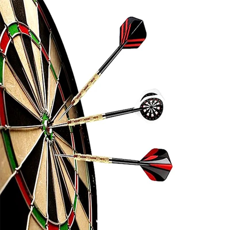 Professional Steel Tip Dart Set – 14g Copper Plated Metal Darts for Dartboard Play