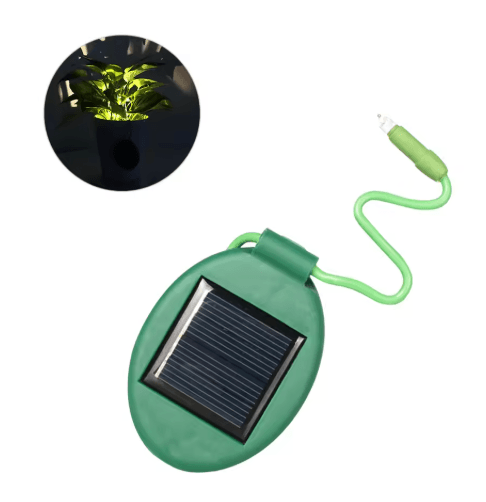 2PCS Mini Solar Flower Pot Spotlights – Waterproof Garden Landscape Lights