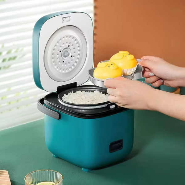 Automatic Household Mini Rice Cooker, Small Food Warmer Steamer, Electric Cooking Machine