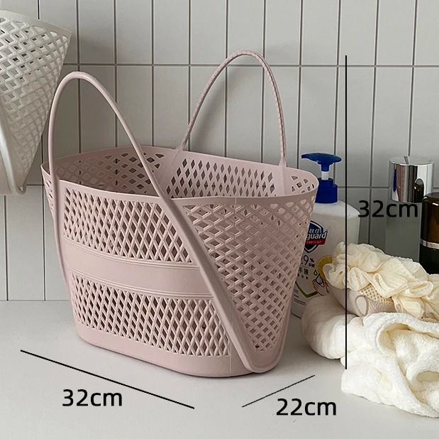 Swimming Bathing Handle Basket Student Bathing Basket Bathroom Storage Basket