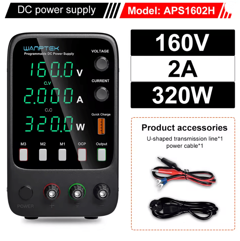 Programmable DC Power Supply 30V 10A Wanptek WPS3010H Adjustable Bench Unit