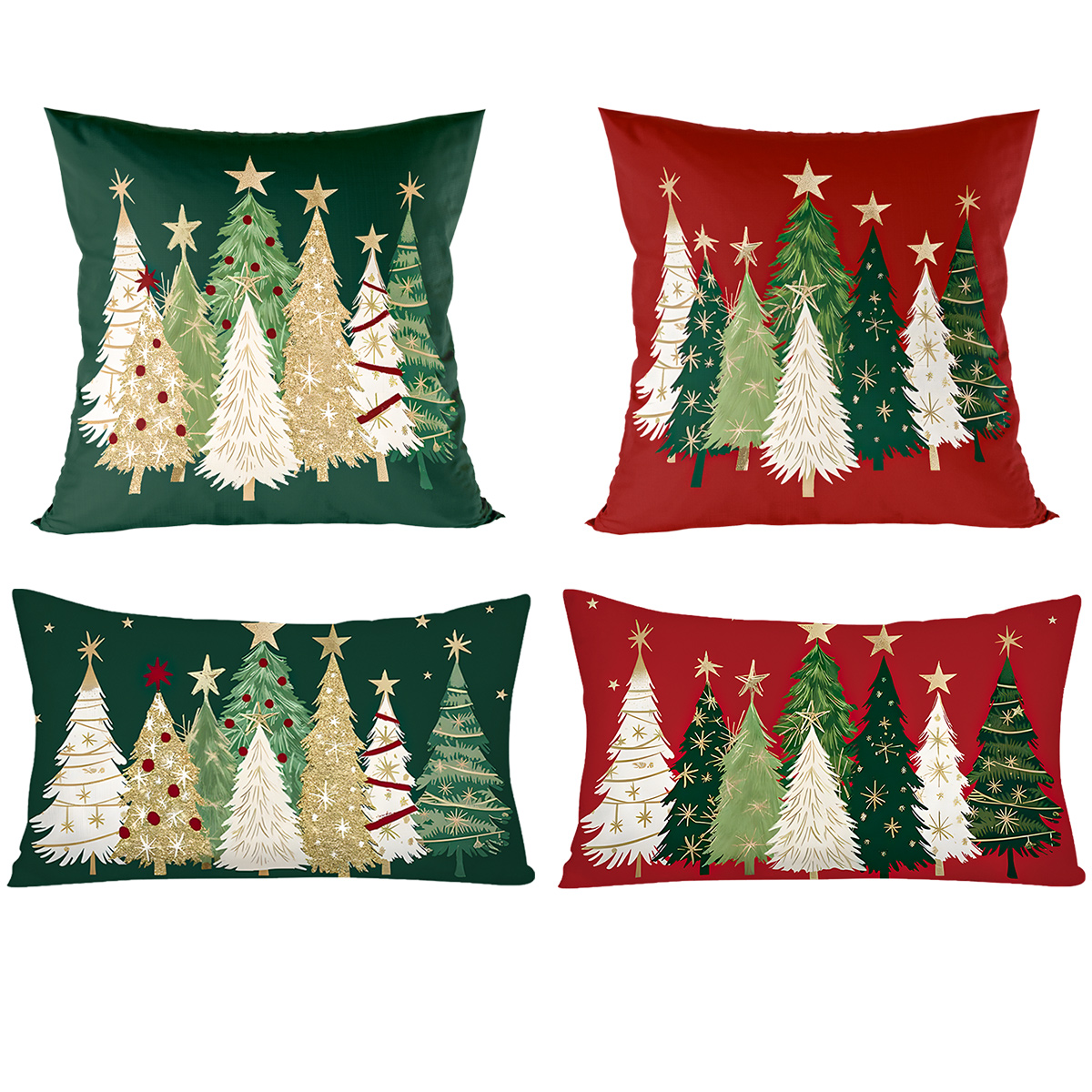 Xmas Pillow Cover, Merry Christmas Tree, Navidad New Year Decoration Gift Natal New Year Gift