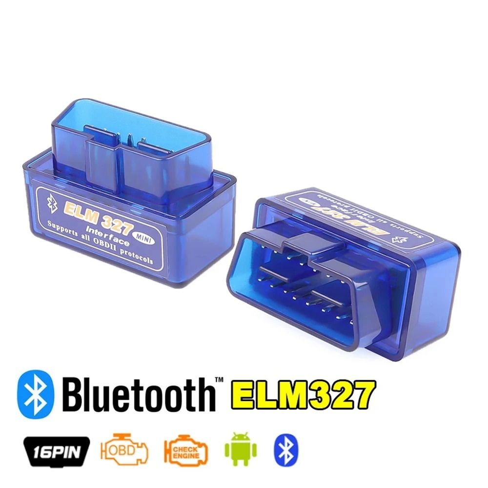 Bluetooth OBD2 Car Diagnostic Scanner with 16-Pin Interface for Android Devices