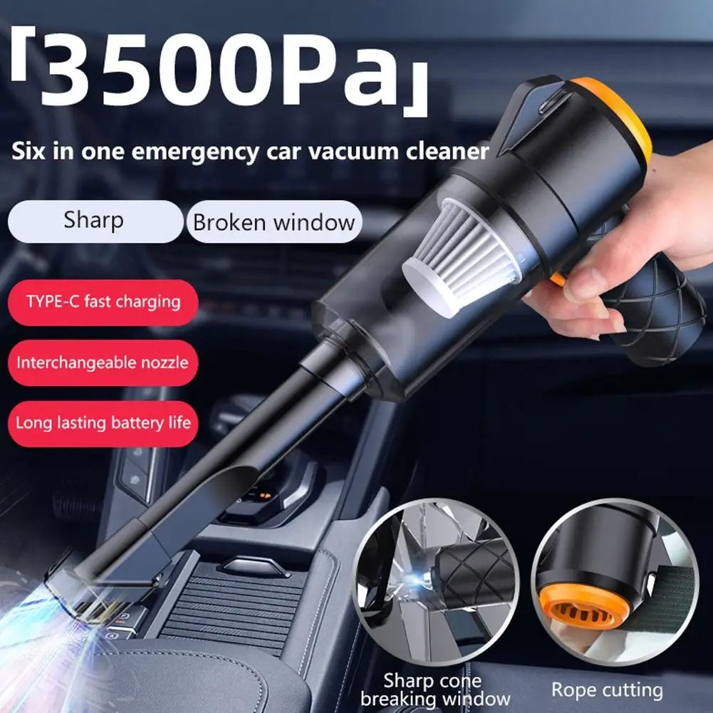 Wireless Mini Car Vacuum Cleaner High Power Suction and Blower