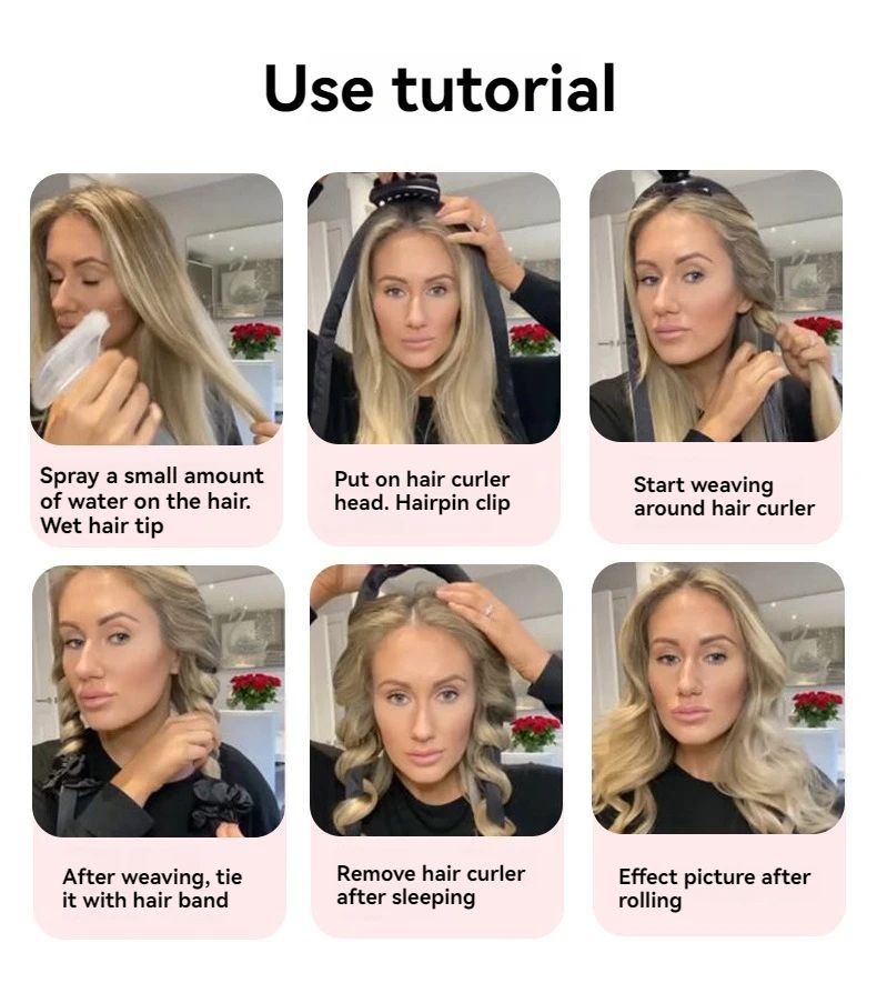 Heatless Curling Headband Hair Curler