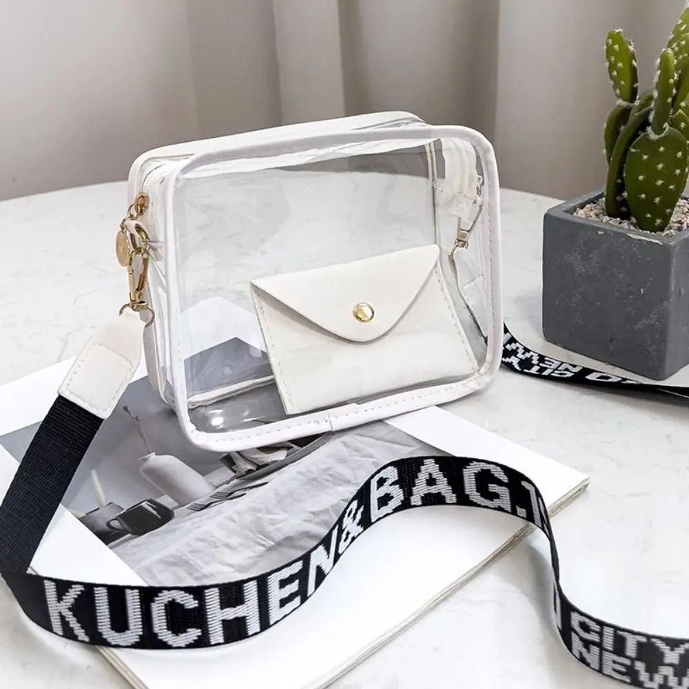 Women's Transparent Jelly Crossbody Bag Set