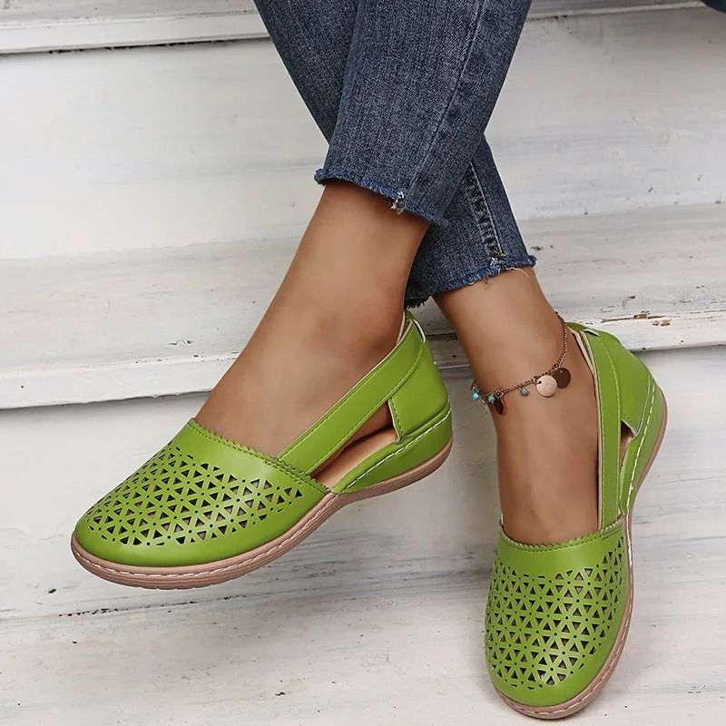 Womens Retro Mary Jane Flat Sandals