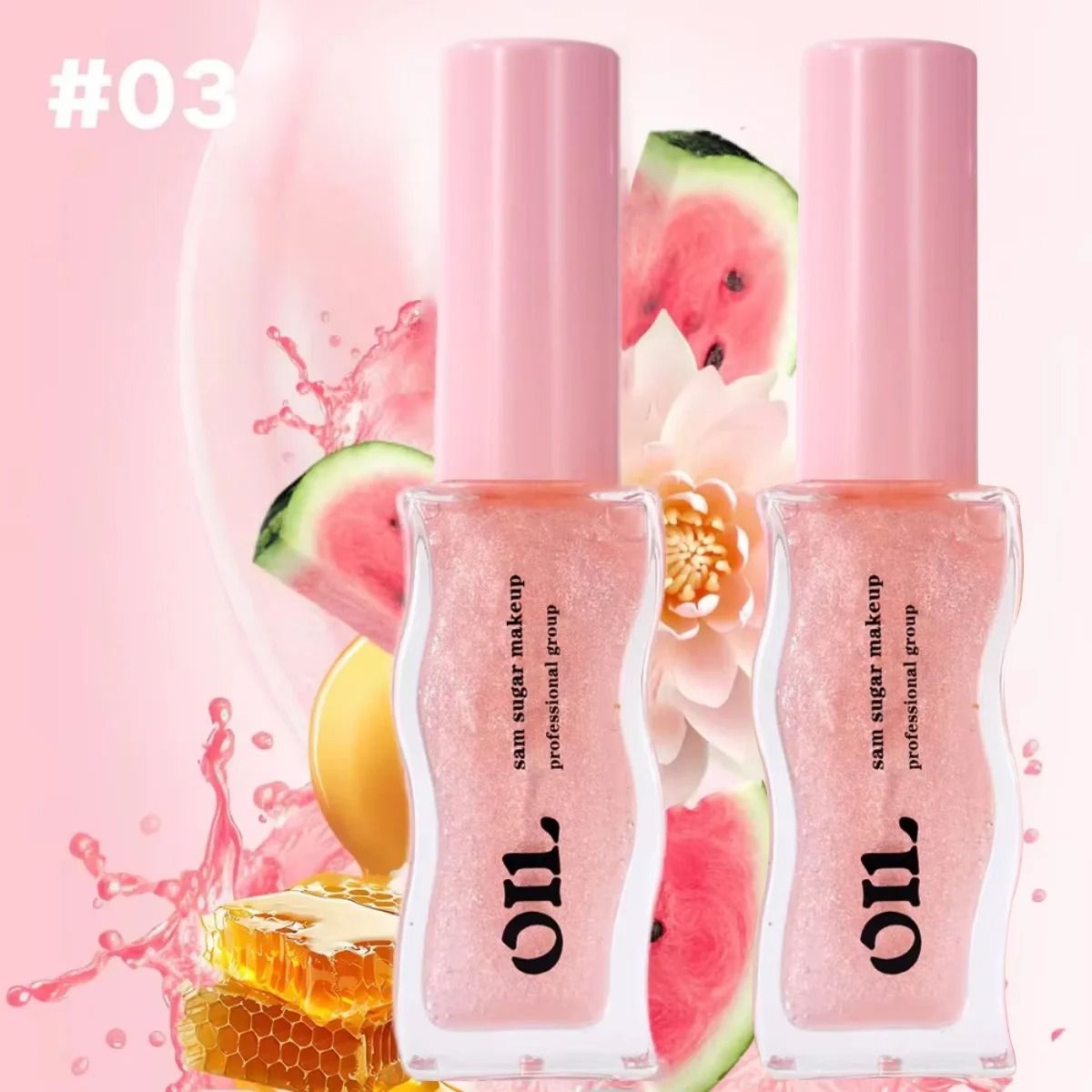 Fruit Honey Lip Oil Plumping Moisturizing Tinted Lip Gloss