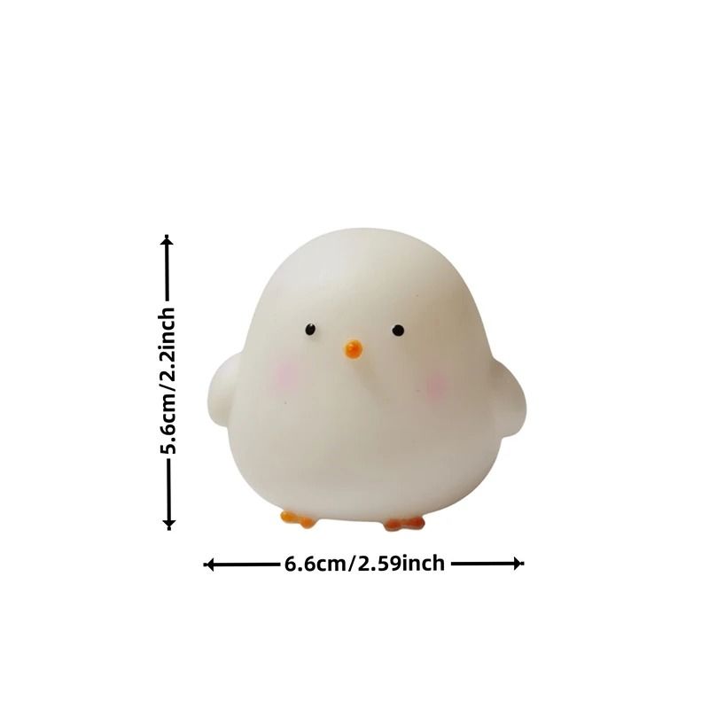 Silicone LED Bedside Night Light Chicken Lamp