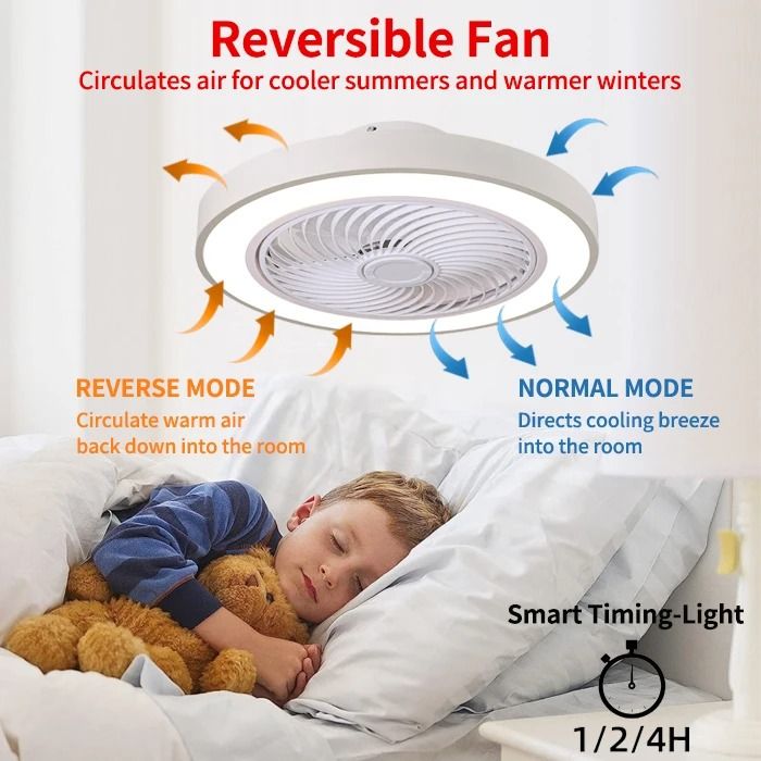 Integrated Modern Ceiling Fan Light