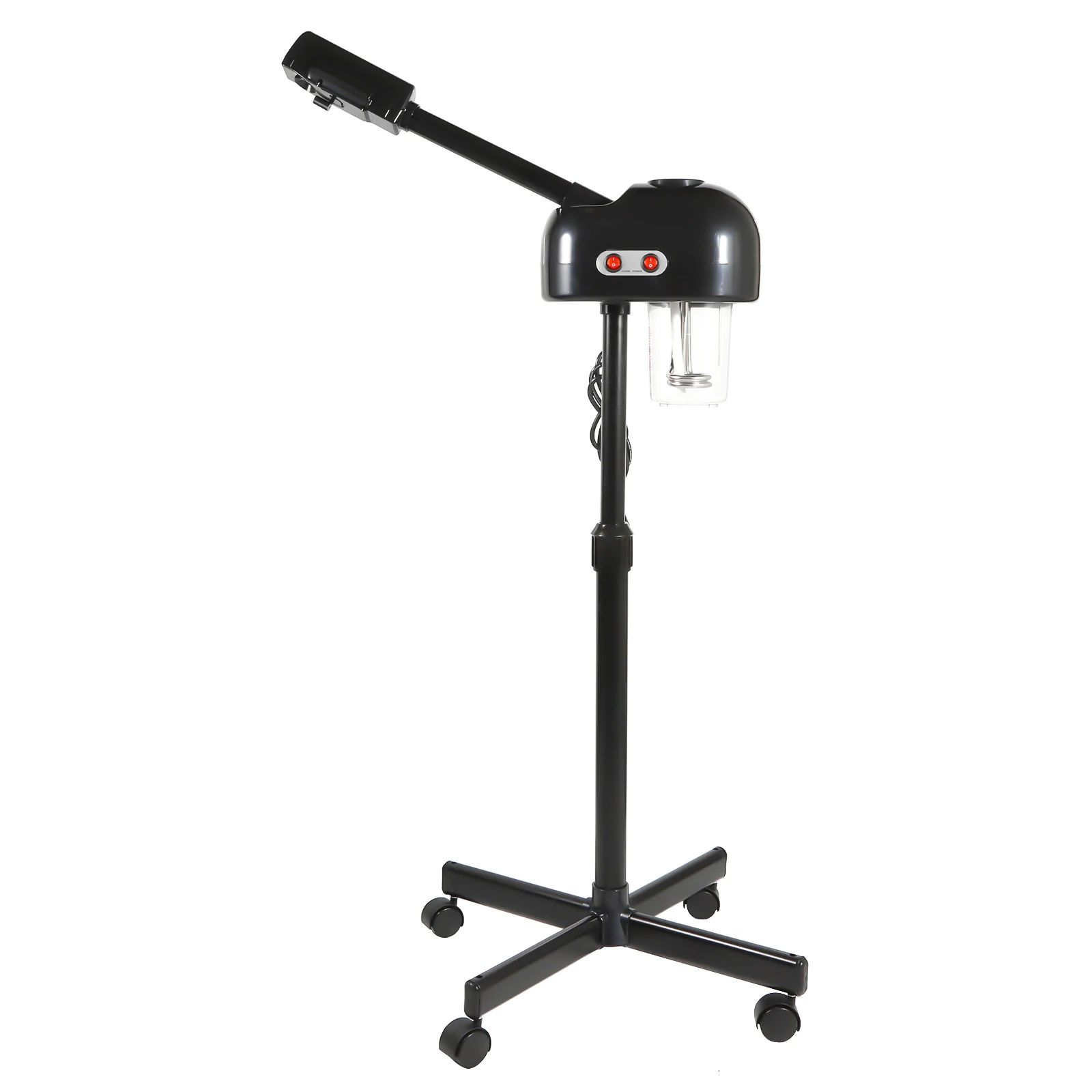 Professional Ozone Facial Steamer – Height Adjustable 360° Rotating Hot Mist Salon & Spa Steaming Machine with Wheels