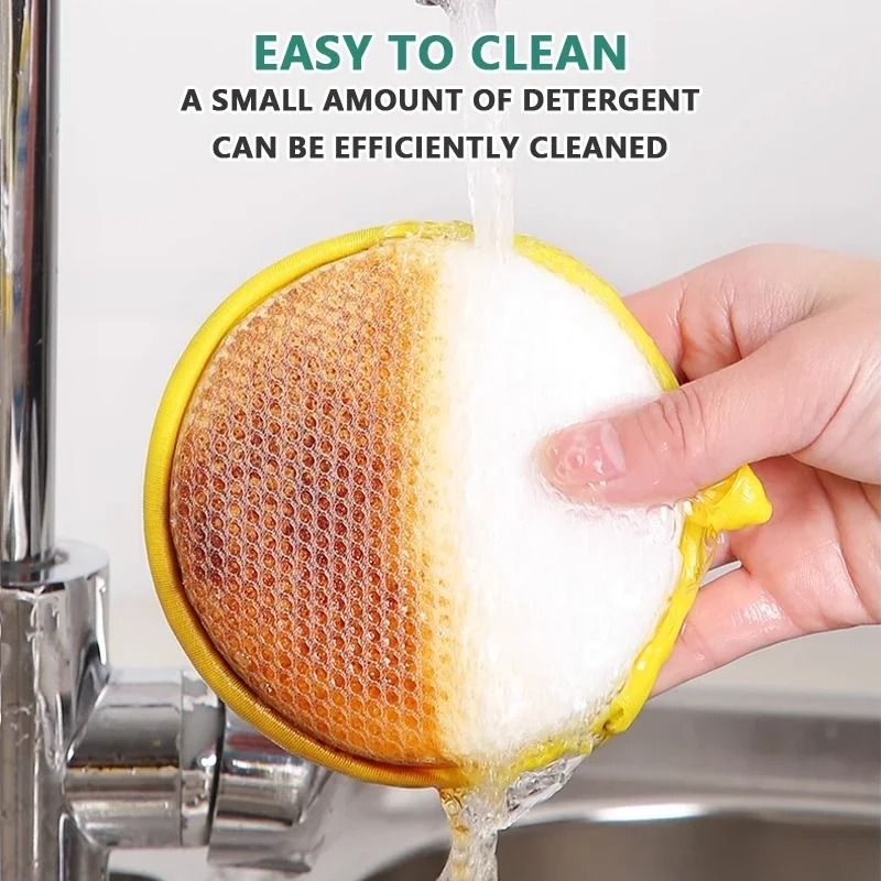 Double-Sided Reusable Dishwashing Sponge Set