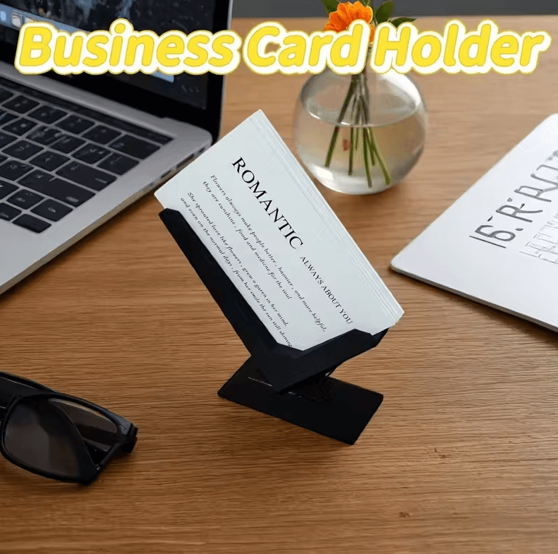 Minimalist Business Card Holder – Modern Desk Organizer for Office & Professional Use