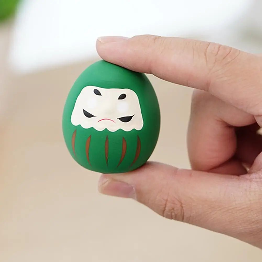 Mini Ceramic Daruma Doll Lucky Charm