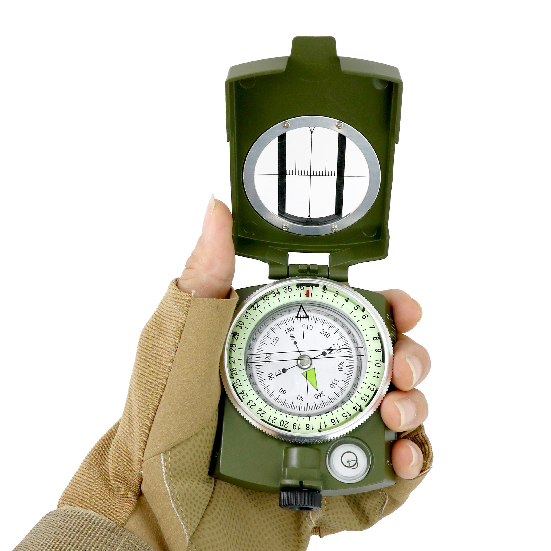 Professional Military Lensatic Sighting Compass