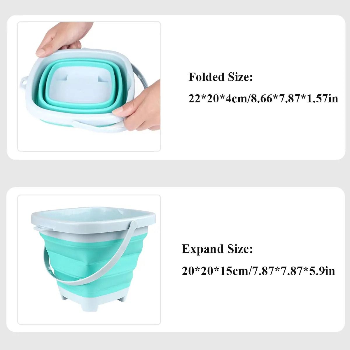 Kids Beach Sand and Water Play Set Folding Bucket Summer Toys