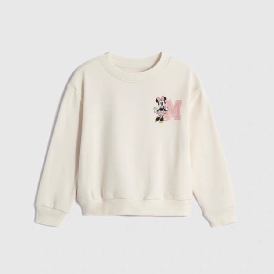 Spring New Mickey Sweatshirt, Loose Fashion Long Sleeved Tops for Boys, O-Neck Casual Hoodies, Cartoon Sweater