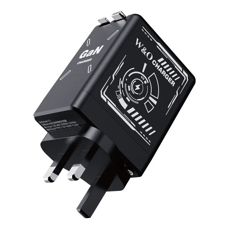Telescopic GaN Fast Charger – 65W Retractable Compact Power Station