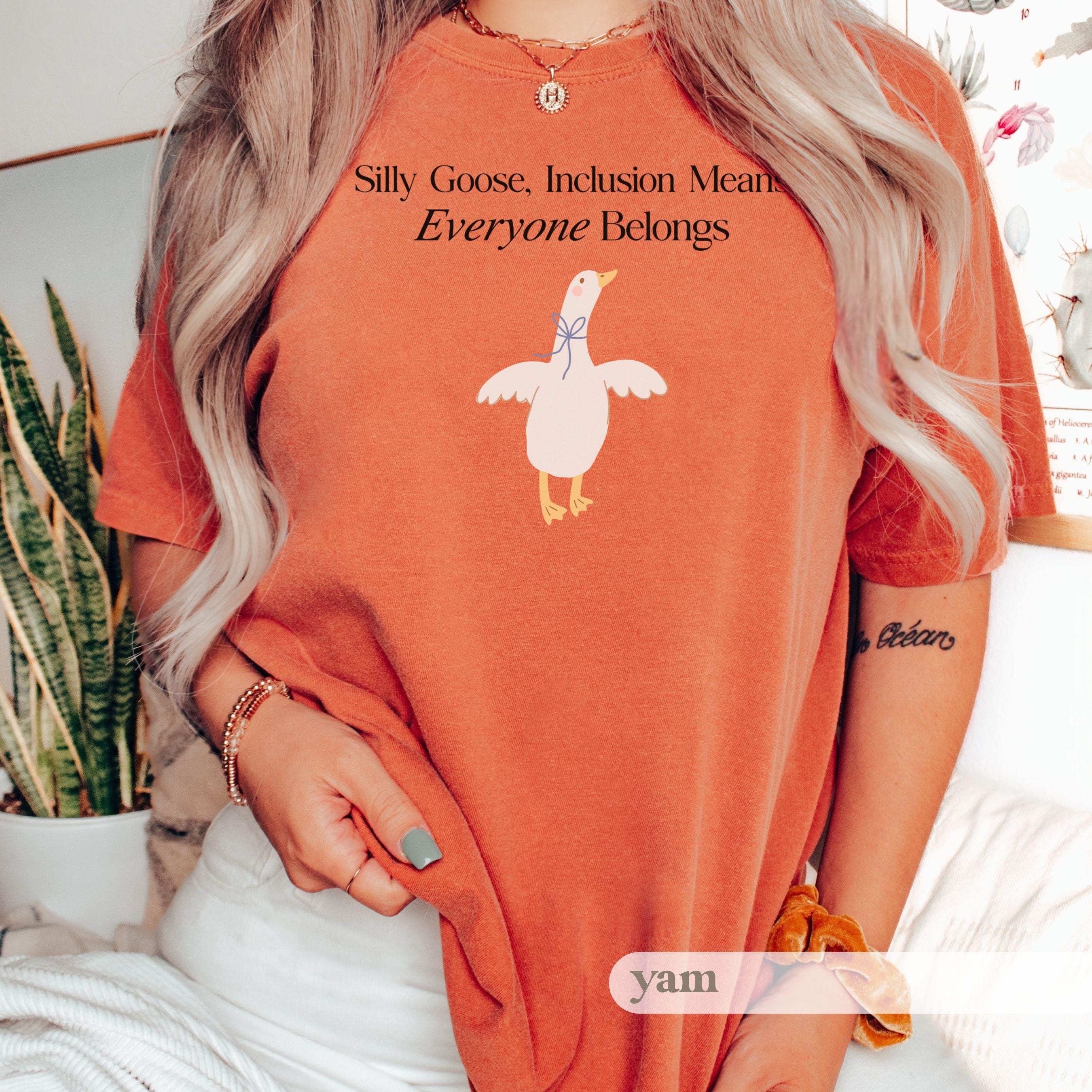 Goose Inclusion T-Shirt, Everyone Belongs Tee for Teachers, Therapists, Neurodiversity Advocates, Autism Acceptance T-Sh