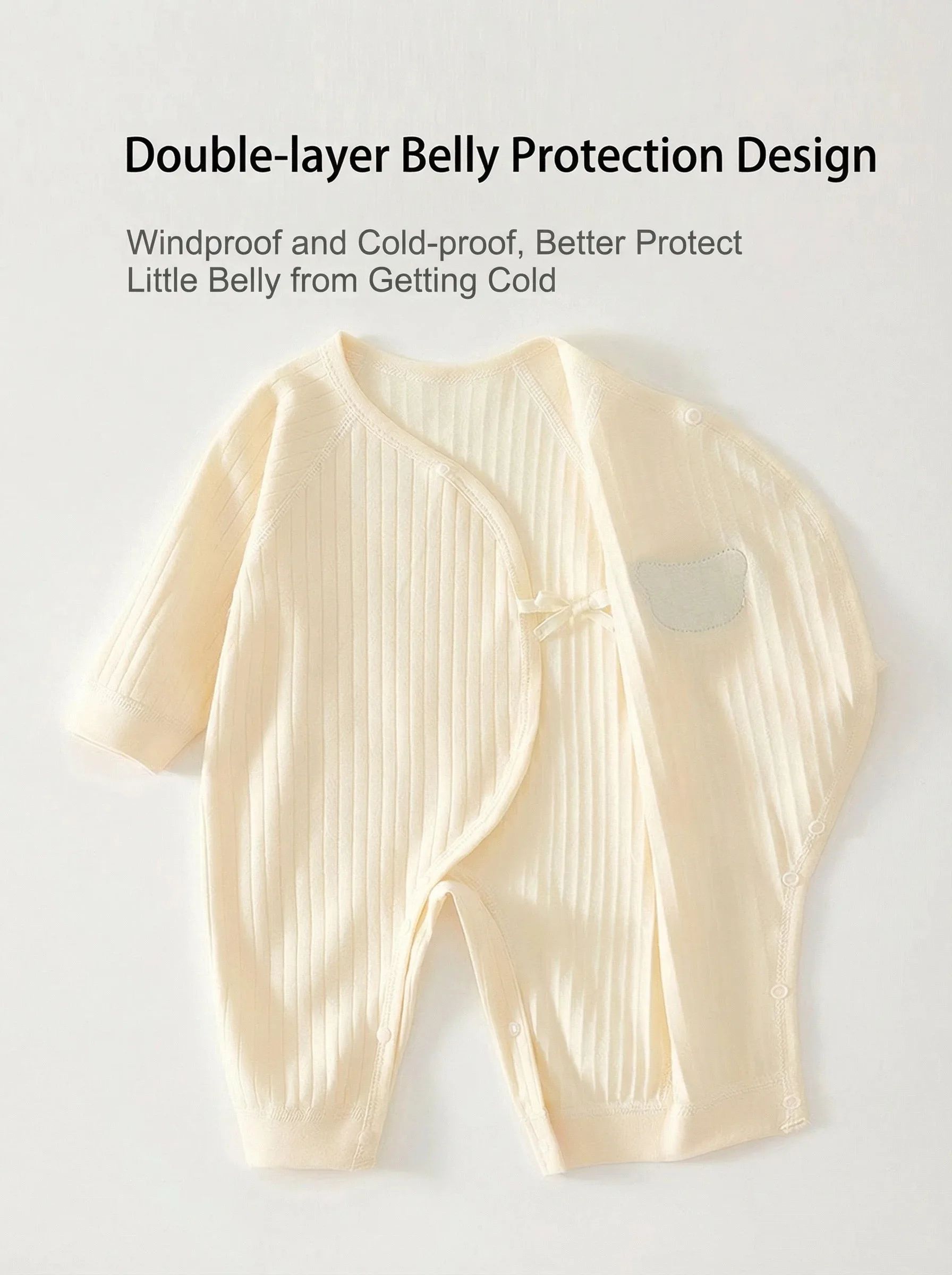 Somenie Cotton Knitted Baby Jumpsuit Long Sleeve Infant Romper