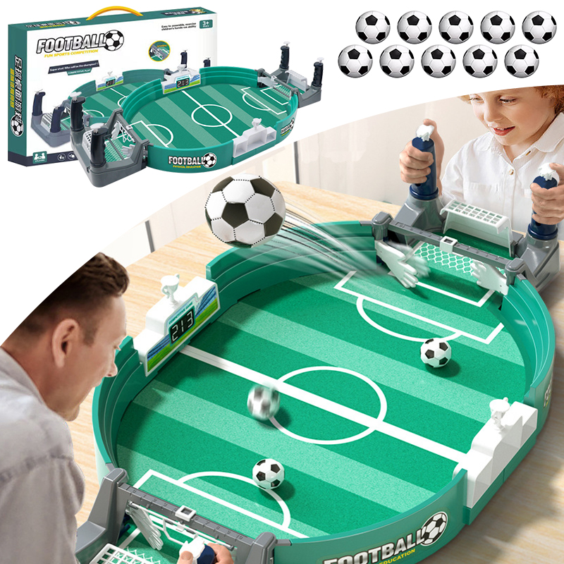 Portable Soccer Table Game for Family Fun Interactive Football Toy for Kids & Boys